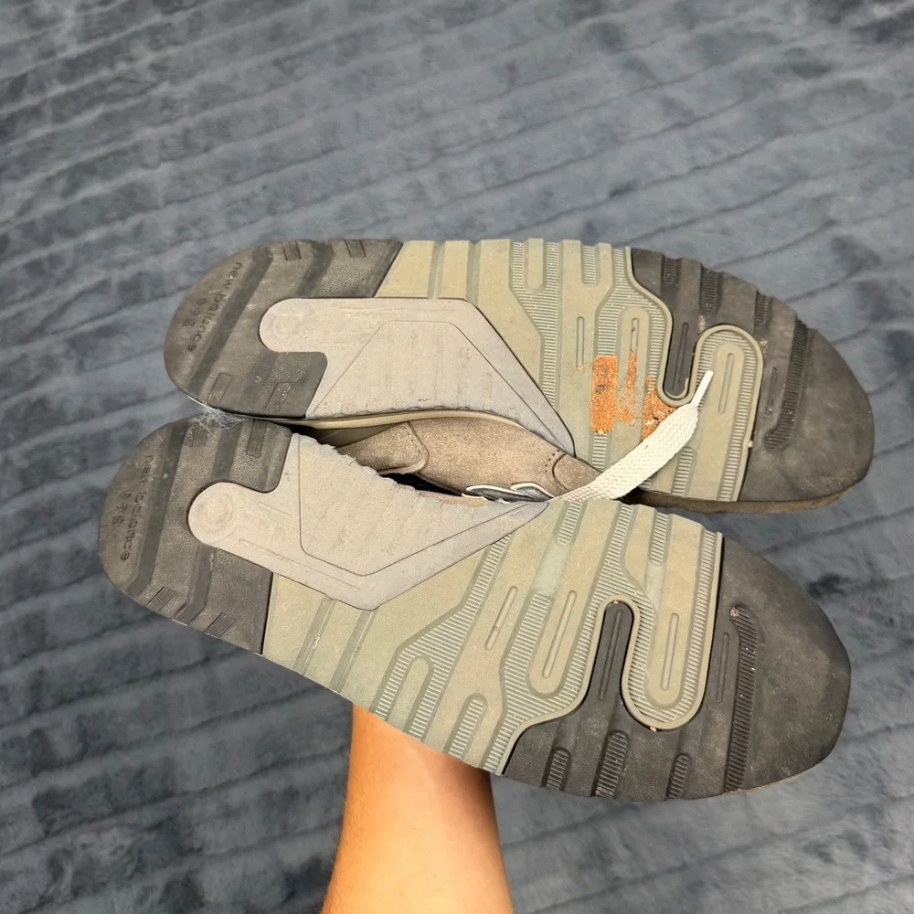 New Balance 998 Made in USA Grey Tan Suede Sneakers U998GR Mens 10.5